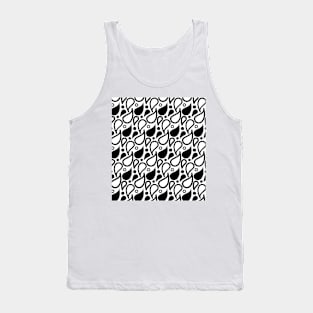 Paisley seamless black and white pattern Tank Top